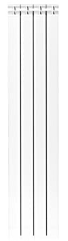 Fondital 82IAM01404 Radiatore in alluminio estruso Garda DUAL 80, 1400 mm, 4 elementi, bianco