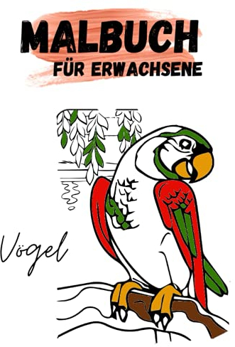 Malbuch Vögel für Erwachsene: Ausmalbuch Vögel mit Mandala Motiven