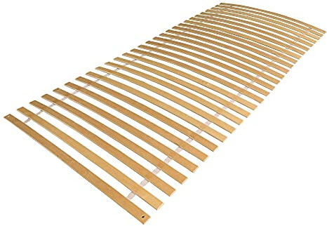 Randaco Lattenrost Lattenroste 90 x 200 cm Lattenrahmen Selbstmontage Birkenholz Rolllattenrost Möbel Komfort klappbar mit 28 Leisten Belastbar bis ca. 150 kg