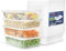 Lot de 25 récipients en plastique réutilisables avec couvercles (500 ml) pour le stockage des aliments et la préparation des repas, passent au micro-ondes et au lave-vaisselle, sans BPA et recyclables