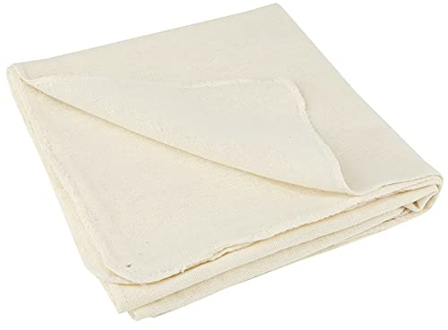 1 Toallas de Paso,50 x 50 cm, para Colar, Paño de Filtro de Cocina 100 Gasa, Sin Blanquear,Cuadrada de Muselina Suave de Algodón Puro para Colar Frutas, Vino, Hornear,Telas Filtrantes Reutilizable