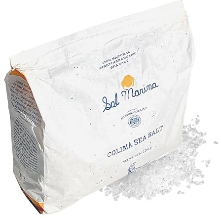 SAL MARINA | Unrefined Colima Sea Salt 5lbs | Kosher Salt 100% Natural - Vegan Gluten Free Organic Table Salt Seasoning Food