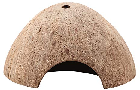 Kokosnuss-Reptilienversteck, Reptilienversteck, Höhle, Kokosnussschale, Schildkröten, Aquarium, Versteck, Hausdekoration Für Schildkröten, Eidechse, Schlange, Spinne, Bartagame, Gecko