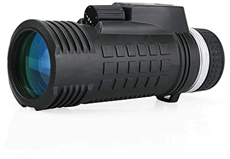 Monokulares Teleskop Weitwinkel Eingebauter Kompass Entfernungsmesser 8X42 BAK-4 Prisma Leistungsstarkes wasserdichtes Zielfernrohr Einhandfokus für Vogelbeobachtung Jagd