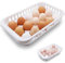 Huevera de nevera con 15 rejillas, recipiente porta huevos con tapa, caja rígida para ahorrar espacio para frigoríficos y congeladores, perfecta para almacenar y proteger los huevos