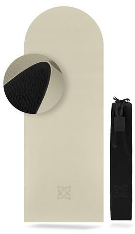 OMNANA® SoGRIP™ Yogamatte rutschfest – PU Yoga Matte mit starkem Grip & Naturkautschuk – Gymnastikmatte, Pilatesmatte,Pilates Matte, Fitnessmatte, Intensives Pilates & Yoga – 190x70cm, 4mm dick