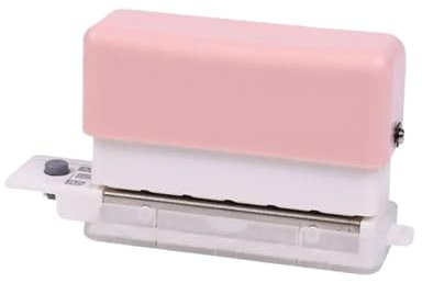 fach Locher 6 Löcher Loch Puncher A4 A5 B5 Lose Blattpapierloch Loch Standard Loch Loch DIY Office Bindungswerkzeug Büro Bindegerät(Pink)