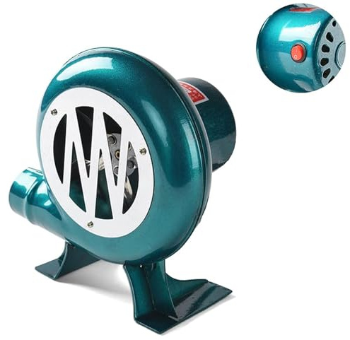 JOUFNING Elektrisk smed smide BBQ luftfläkt, centrifugalgrillfläkt, kompakt och energieffektiv kommersiell fläkt, utomhus slitstark popcornfläkt (100 W)