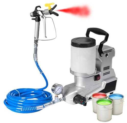 Glowdora Pulverizador Sin Aire, Pulverizador Eléctrico De 1600 W con Capacidad De 2 litros, Caudal Y Ángulo De Pulverización Ajustables, Pulverizador De Pintura De Pared De Alta Presión.