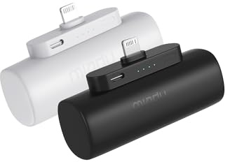 Miady Mini Power Bank für iPhone, 5000mAh Schnellladung ultraschlanker tragbarer externer Akku, Klein Aber Stark Handy Akkupack Kompatibel mit iPhone 14/14Pro/13/12/11/XR/XS usw.