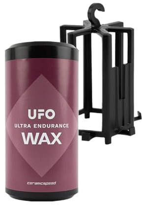 CeramicSpeed UFO Ultra Endurance Hot Melt Wax Chain Lubricant for Bicycles - Biodegradable & Non-Toxic – Ultra Quiet Performance (UFO Ultra Endurance Wax 400g Starter Kit)