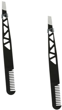 BATHVEVE 2 Pezzi Pinzette per Sopracciglia con Design Ergonomico Strumenti Pratici e Leggeri per La Modellatura Sopracciglia Accessori per