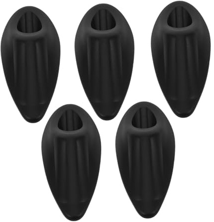 iplusmile Ojales para Cuadro de Bicicleta de Inserción 5 Piezas Negro | Nailon Fibra, Diseño Embebido, Cuadro y Bici Eléctrica, Kit de Reparación Instalación Sencilla