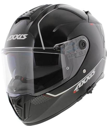 Axxis Hawk SV helhjälm solid glans svart