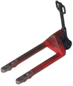 Fenteer Miniature Chariot Élévateur Modèle Diorama Chariot Palette Miniature Accessoire de Scène Atelier Réparation Outil Accessoire Réaliste en PP Adapté Pou, Rouge