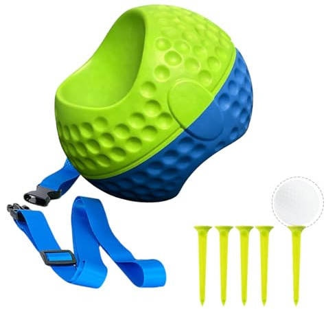 Yalitrca Golf Training Aids, Golf Swing Trainer with Lanyard and 5 Golfs Tees for Swings Correction, Alignment Assistance, Golfs Swing Training Aid Suitable for Beginner to Advanced Golfers