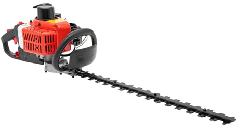 22,5 cc häcktrimmer bensin, 0,65 kW, 2-takt, bensin, häcktrimmer, 0,6 l, trädgårdstrimmer, hedge, trimma med dubbelsidigt blad, för trädgårdsarbete, trädskärning
