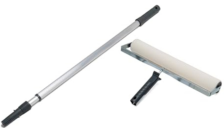 Bodenbeschichtungswalze mit Teleskopstiel Bodenwalze Farbrolle Farbwalze Lackierwalze Malerwalze Boden 40cm 5mm Flor