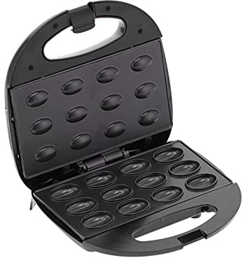 Macchina per Biscotti alle Noci, 750W 12 Fori Antiaderente per Pasticceria Creatore per Biscotti alle Noci Macchina per Biscotti elettrica a Temperatura costante per cialde Takoyaki Cake Ball