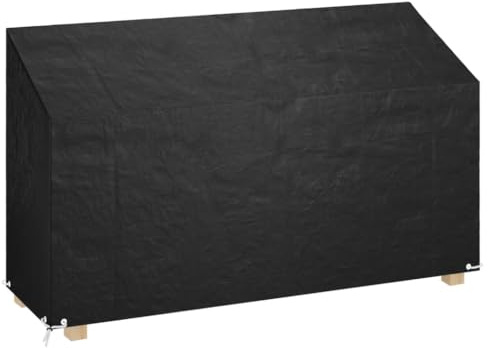 vidaXL Abdeckung für Gartenbank 12 Ösen 210x70x70/88 cm Polyethylen