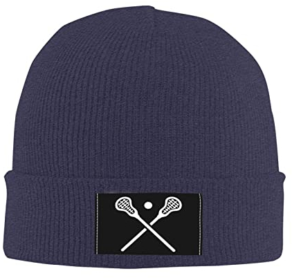 351 Herren Damen Chemo Hut Lacrosse-Zeichen Sportmütze Bequeme Strickmütze Klassische Slouchy Beanie Mütze Für Jungen Mädchen Outdoor
