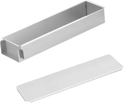 Oshhni Molde Rectangular para Tartas, Modelo Tiramisú, Lado Desmontable, Fácil de Limpiar, Molde para Hornear Tartas de Acero Inoxidable, Molde para Tarta de, 40cm con Tapa, Individual