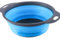 FHISKUNYU Ensemble de 2 Passoires pliables en silicone, Passoire de cuisine compacte et pliable, Passoire à pâtes，Portable Panier de Fruits（blu）