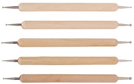 Double End Tracing Stylus Set för Lera och Keramik - 5 St Gravering och Präglingsverktyg för Skulpturprojekt
