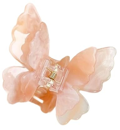Pince à cheveux - Pince à cheveux papillon - Pince à cheveux épaisse - Pince à ressort double couche pour petite amie, festival, vacances, quotidien, fête sur la plage, tenues décontractées
