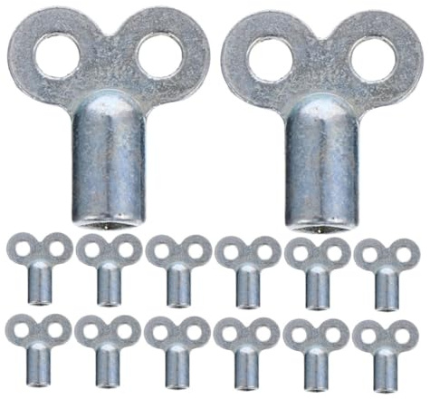 FUTUREORYY 20pcs Radiator Bleed Key Extended Square Socket Valve Tool for Plumbing Heater Air Venting and Radiator Tap Bleeding Metal for Efficient Heat Dissipation and Easy Air Release