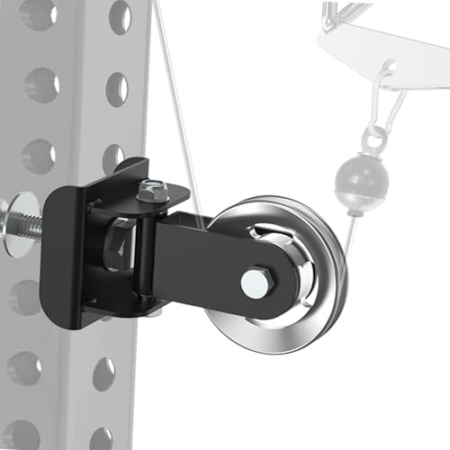 J Bryant Aluminium Alloy Pulley Anchor for 3x3 (75x75mm) Power Racks, Fits 5/8 (16mm) & 1 (25mm) Holes, Rack-Mounted Cable Attachment, Easy Hand-Tighten Installation