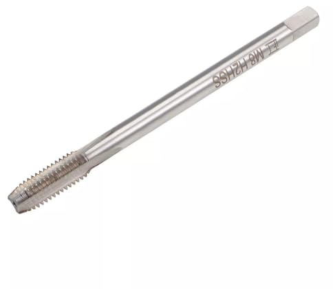 Taraud à filetage métrique M8 x 1,25 100 mm en acier inoxydable Filetage métrique transparent sans bavures Direction de taraudage à droite Largement utilisé pour la plupart des métaux