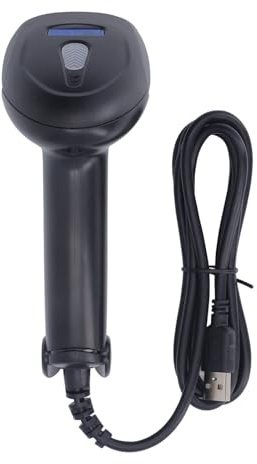 QANYEGN Scanner di codici a barre USB, scanner di codici a barre 1D 2D, lettore di codici a barre portatile con connessione cablata per computer, PC, laptop, desktop