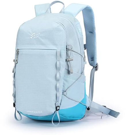 Waniki 25L Wanderrucksack Damen Herren Reiserucksack Wasserdicht Rucksack | Leicht Tagesrucksack mit Brustgurt und 3D Air Mesh Rückenbelüftung für Wandern Radfahren Klettern Camping Sport Reis
