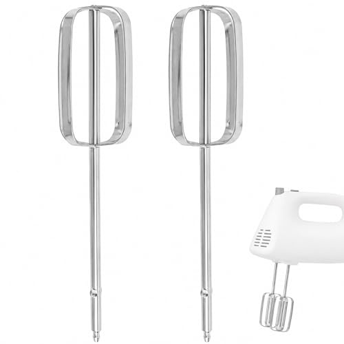2Pcs Hand Mixer Beater Replacements – Stainless Steel Mixer Attachment Parts Compatible with Kenwood HM220 HM520 and Warran HM030 – Kitchen Beaters for Whipping Cream Eggs Butter and Cake Batter