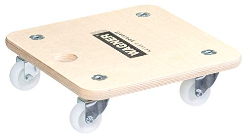 Wagner Transporthilfe MM 1352 I 29 x 29 x 8,5 cm - Tragkraft 250 kg - ideal für Unhandliches, Geräte & Möbel I Griffloch I bestens beweglich I FSC®-Zertifiziert - 20135201