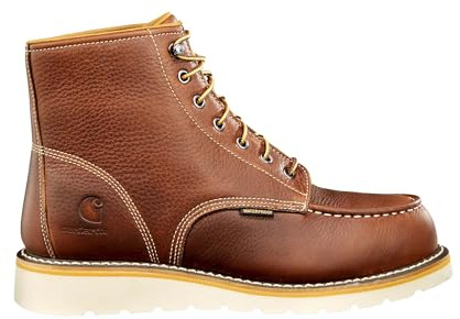 Carhartt Men's Waterproof 6 Moc Steel Toe Wedge Work Boot, Dark Brown Oil Tanned - 10 M