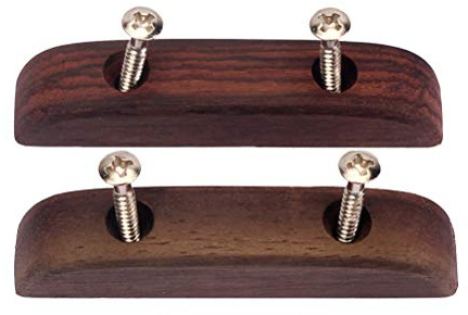 Artibetter 2pcs Palisander Gitarre Daumenauflage Bass Finger Rest mit Befestigungsschrauben