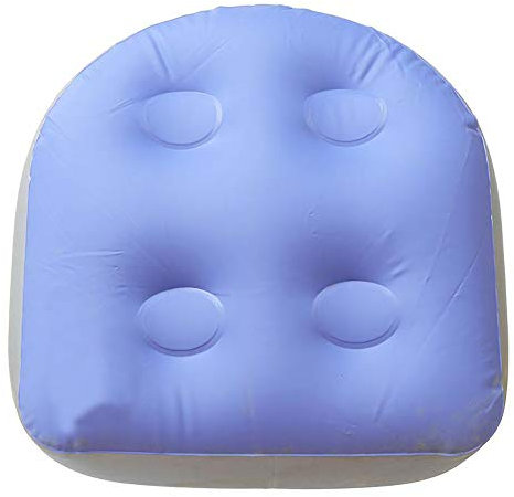 Multifunctional Spa Booster Seat Portable Outdoor Bathtub Massage Cushion Inflatable Water Injection Booster Seat Hot Tub Spa Cushion Massage Pad Soft Back Support Bath Spa Pad w/ Suction Cup Grip