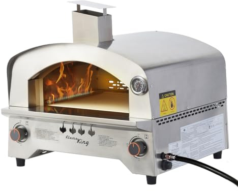 Flame King Four d'extérieur pour pizza et nourriture au gaz propane pour camping, jardin, hayon