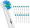 Sulkiwe Aufsteckbürsten Kompatibel mit Braun Oral b Elektrische Zahnbürste, Precision Clean Zahnbürstenaufsatz Geeignet für Oral-B Vitality Pro Genius X Teen TriZone Junior Smart, 16er(Weiß)