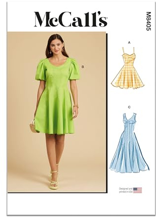 MCCALLS M8405Y5 Misses's Dress with Sleeve and Length Variations Y5 (18-20-22-24-26)