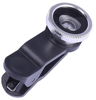 Gadpiparty Objektiv für Smartphone mit Clip Weitwinkelobjektiv und Makroobjektiv Fisheye-objektiv aus Glas für Handys Kompatibel mit Meisten Smartphones