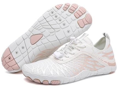 saVgu Lorax Pro Zapatos Descalzos for Mujer, Lorax Pro - Zapatos Descalzos Saludables y Antideslizantes Unisex, Zapatos de Senderismo Descalzos (Color : White, Size : US-7.5)
