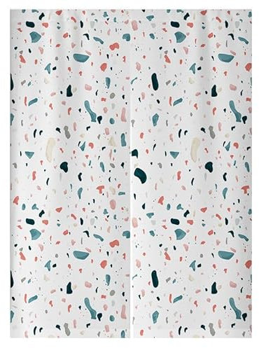 Küchenvorhänge Orange Graffiti Grün Scheibengardinen Polyester Vorhänge Kurz Waschbar Raumteiler Vorhang Türvorhang Langlebig Küchenvorhang Kurze Gardinen Verdickung Tür Vorhang 70x150cm