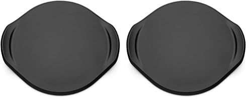 Weber 8831 Premium Pizzastein rund 26 cm, Schwarz, 27,5 x 27,1 x 30 (Packung mit 2)