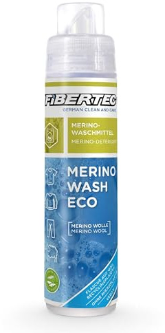 Fibertec Merino Wash Eco 250 ml – ullrengöringsmedel flytande för tvättmaskin, lämpligt för bomull, ull och merinoull