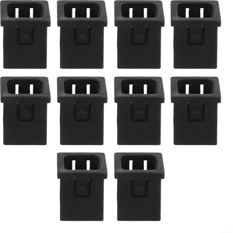 Convertidor de mangas de tubo cuadrado, paquete de 10, 38 x 38 mm a 26 x 26 mm, adaptador de absorción de golpes que reduce el ruido, plástico resistente al desgaste, para equipos de fitness