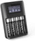 CELLONIC Cargador de Pilas AA AAA USB + 4X Batería Recargable AA 2600mAh LR6, Cargador Pilas USB con 4 Compartimentos de Carga para Batería, 4 Slots y Pantalla LCD para Control de Carga Cargador USB