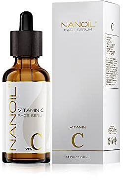 Sérum facial Nanoil 50ml - Para Todo Tipo De Piel, Sérum Antiarrugas, Hidratan E Iluminan, Reduce Líneas de Expresión (Vitamin C)